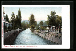 AK Baden-Baden, Blick Von Der Englischhof-Brücke  - Baden-Baden
