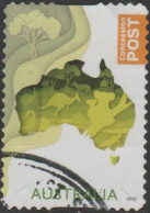 AUSTRALIA - DIE-CUT-USED 2023 Non Denomination Stamp - Map Of Australia - Used Stamps