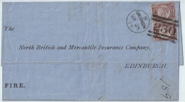 GB / Scotland - 1875 Pair SG 48/9 1/2d Bantam (plate 6 - QK/RK) On EL From LINLITHGOW To EDINBURGH - Brieven En Documenten