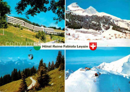 12675709 Leysin Hotel Reine Fabiola Panorama Seilbahn Fliegeraufnahme Leysin - Sonstige & Ohne Zuordnung