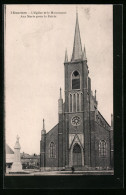 CPA Douriers, L'Eglise Et Le Monument Aux Morts Pour La Patrie  - Autres & Non Classés