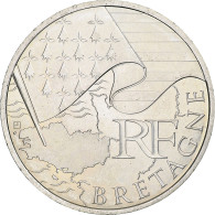 France, 10 Euro, Bretagne, 2010, Monnaie De Paris, Argent, SUP+ - Francia