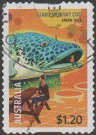 AUSTRALIA - DIE-CUT-USED 2023 $1.20 Aussie Big Things - Big Murray Cod, Swan Hill, Victoria - Used Stamps