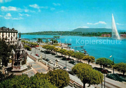 12665879 Geneve GE Brunswickdenkmal Mont Blanc Promenade Und Springbrunnen Genev - Andere & Zonder Classificatie