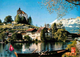 12662849 Werdenberg Schloss Blick Zur Saentisgruppe Appenzeller Alpen Werdenberg - Sonstige & Ohne Zuordnung