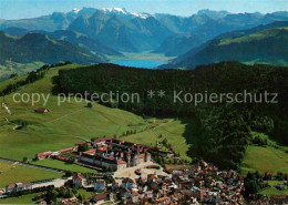 12649119 Einsiedeln SZ Kloster See Alpen Fliegeraufnahme Einsiedeln - Other & Unclassified
