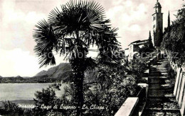 12646469 Morcote Lago Di Lugano Chiesa Kirche Luganersee Palme Morcote Lago Di L - Altri & Non Classificati