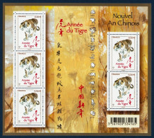 FRANCE 2010 YEAR OF THE TIGER LUNAR NEW YEAR MINIATURE SHEET MS MNH - Neufs