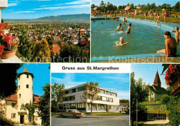 12630329 St Margarethen Muenchwilen Schloessli-Bergsteig Freibad Altes-Kichli St - Autres & Non Classés