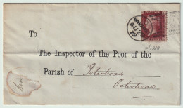 GB / Scotland - 1879 SG 44 1d "penny Plate" (Scarce Plate 219 - SA) On Cover From INVERNESS To PETERHEAD - Cartas & Documentos