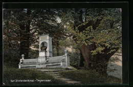 AK Tegernsee, Am Karl-Stieler-Denkmal  - Tegernsee