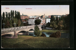 AK Zeitz, An Der Aue-Brücke  - Zeitz