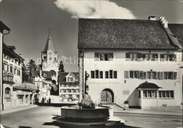 12593329 Weinfelden Rathausplatz Gasthaus Zum Trauben Weinfelden - Andere & Zonder Classificatie