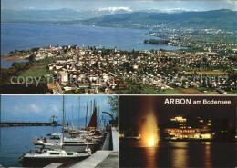 12593299 Arbon  TG Bodensee Hafen Luftaufnahme Hotel Metropol Abendstimmung  - Other & Unclassified