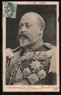 Pc King Edward VII. In Uniform Mit Abzeichen  - Königshäuser