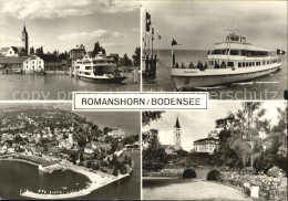 12590939 Romanshorn Bodensee Seeparkanlagen Faehrschiffe Hafen Luftaufnahme Roma - Altri & Non Classificati