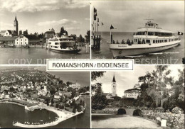 12590939 Romanshorn Bodensee Seeparkanlagen Faehrschiffe Hafen Luftaufnahme Roma - Andere & Zonder Classificatie