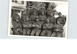 12589529 Teufenthal AG Soldaten Gruppenfoto Teufenthal AG - Other & Unclassified