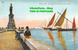 R415904 Port Said. Monument A Ferdinand De Lesseps. Isaac Behari. Port Said. E. - World