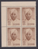 Inde India 1965 MNH Lala Lajpat Rai, Indian Revolutionary, Politician, Author, Block - Ongebruikt