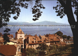 12579549 Nyon VD Vue De La Terrasse Du Chateau Lac Leman Genfersee Nyon - Sonstige & Ohne Zuordnung