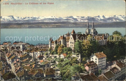 12576769 Neuchatel NE Chateau Et Les Alpes Lac Neuchatel - Otros & Sin Clasificación