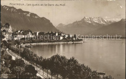 12574959 Montreux VD Les Quais Et La Dent Du Midi Montreux - Sonstige & Ohne Zuordnung
