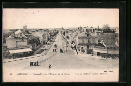 CPA Soissons, Perspective De L'Avenue De La Gare  - Soissons