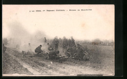 CPA La Fère, Régiment D'artillerie, Bivouac Au Mont-de-Joie  - Sonstige & Ohne Zuordnung