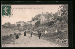 CPA Coucy-le-Chateau, Les Remparts  - Altri & Non Classificati