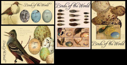 BEQUIA ST. VINCENT AND THE GRENADINES 2011 BIRD EGGS BIRDS SET OF 4 MINIATURE SHEET MS MNH - Otros & Sin Clasificación