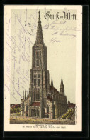 Lithographie Ulm, Darstellung Vom Münster  - Other & Unclassified