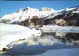 12515919 Sils Baselgia Teilansicht Kirche Sils/Segl Baselgia - Autres & Non Classés