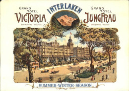 12493759 Interlaken BE Grand Hotel Victoria Illustration Repro Interlaken - Autres & Non Classés