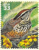 USA 1999 Mi.No. 3104 Etats-Unis United States Sonoran Desert #1 Birds Cactus Wren Flowers Brittlebush 1v MNH** 0,80 € - Other & Unclassified