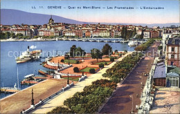 12473089 Geneve GE Quai Au Mont Blanc Les Promenade  Geneve - Andere & Zonder Classificatie