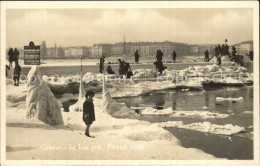 12472139 Geneve GE Le Lac Gelè Februar 1929 Geneve - Other & Unclassified