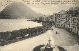 12471259 Lugano TI Fontana Boss Und Quai Lugano - Sonstige & Ohne Zuordnung