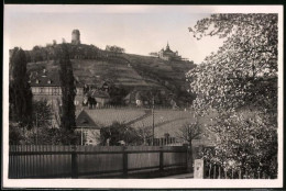 Fotografie Brück & Sohn Meissen, Ansicht Radebeul, Blick Aus Dem Ort Zum Spitzhaus Mit Dem Bismarckturm  - Places