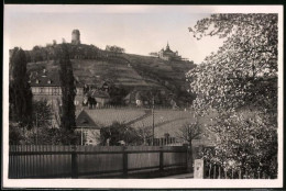 Fotografie Brück & Sohn Meissen, Ansicht Radebeul, Blick Aus Dem Ort Zum Spitzhaus Mit Dem Bismarckturm  - Lieux