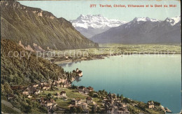12459259 Territet Chillon Villeneuve Dent Du Midi Montreux - Andere & Zonder Classificatie