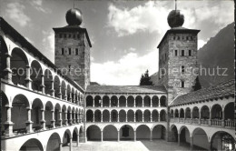 12433989 Brig Stockalperschloss Hof Und Arkadenlauben Und Tuermen Brig - Other & Unclassified