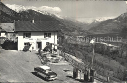 12397329 Mollens Sierre Cafe Restaurant De La Mi Cote Vue Sur Le Haut Valais  - Other & Unclassified