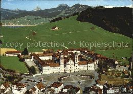 12392419 Einsiedeln SZ Kloster Und Sihlsee Fliegeraufnahme Einsiedeln - Andere & Zonder Classificatie