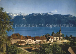 12379349 Chexbres Lac Leman Et Les Alpes De Savoie Kirche Genfersee Alpen Chexbr - Other & Unclassified