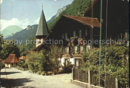 12377349 Meiringen BE Ortspartie An Der Kirche Wilerhorn Berner Alpen Meiringen - Altri & Non Classificati