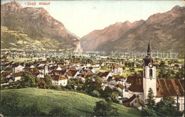 12374209 Altdorf UR Ortsansicht Mit Kirche Alpenpanorama Altdorf UR - Autres & Non Classés