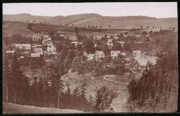 Fotografie Brück & Sohn Meissen, Ansicht Oberkipsdorf I. Erzg., Blick In Den Ort Vom Wald Aus Gesehen  - Lieux