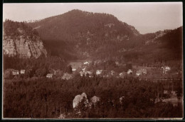 Fotografie Brück & Sohn Meissen, Ansicht Kipsdorf I. Erzg., Blick über Den Wald Auf Den Ort  - Lieux