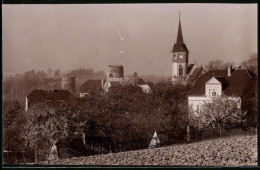 Fotografie Brück & Sohn Meissen, Ansicht Kohren, Blick Auf Die Kirche Und Ruine  - Lieux